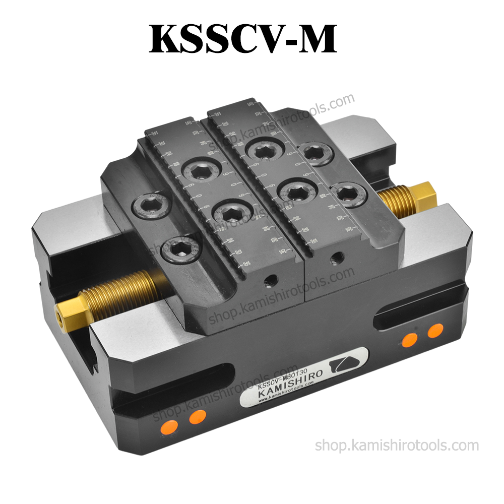 KamishiroTools KSSCV-M Self Centering Vise 5 Axis Vise CNC workholding Clamps for CNC Machine
